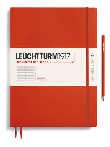 LEUCHTTURM1917 Notatnik w kolorze czerwonym w linie - A4+