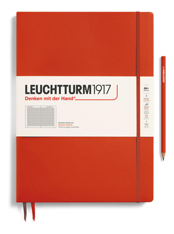 LEUCHTTURM1917 Kariertes Notizbuch in Rot - A4+