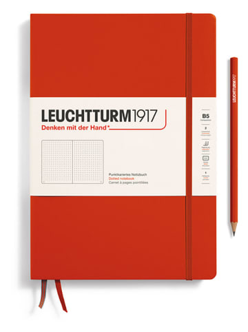LEUCHTTURM1917 Gestipt notitieboek rood - B5