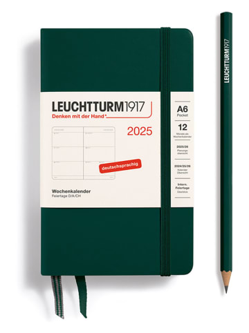 LEUCHTTURM1917 Wochenplaner in Dunkelgrün - A6