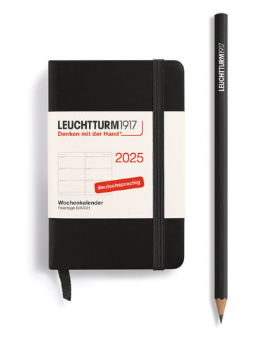 LEUCHTTURM1917 Wochenplaner in Schwarz - A7