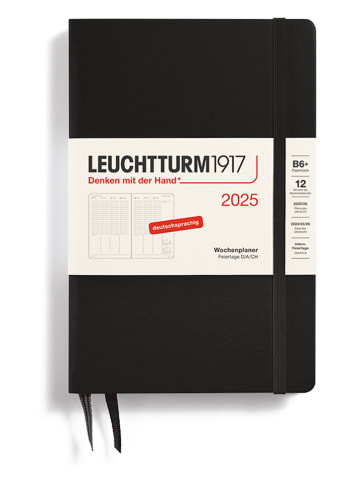 LEUCHTTURM1917 Wochenplaner in Schwarz - B6+