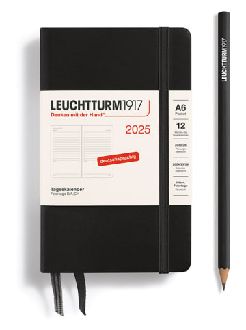 LEUCHTTURM1917 Tageskalender in Schwarz - A6