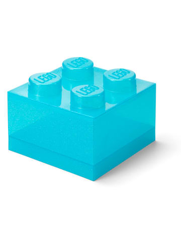 LEGO Opbergbox "Brick 4" lichtblauw - (B)25 x (H)18 x (D)25 cm