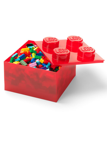 LEGO Opbergbox "Brick 4" rood - (B)25 x (H)18 x (D)25 cm