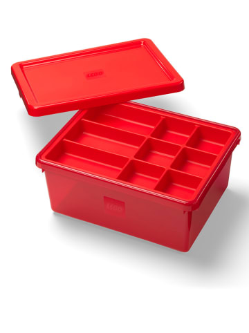 LEGO Opbergbox "Sort & Store Medium" rood - (B)15 x (H)6 x (D)12 cm