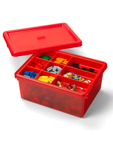 LEGO Pojemnik "Sort & Store Medium" w kolorze czerwonym - 15 x 6 x 12 cm