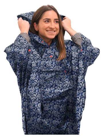 SMATI Regenponcho donkerblauw