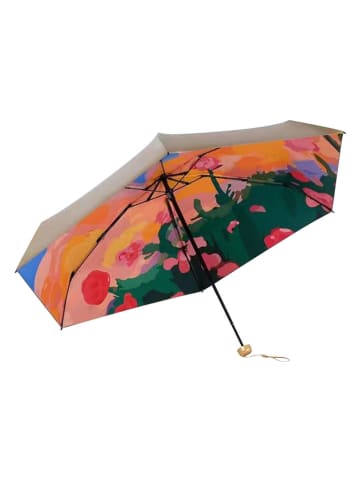 Le Monde du Parapluie Taschenschirm in Beige/ Bunt - Ø 90 cm