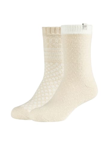 Skechers Skarpety (2 pary) w kolorze beżowym