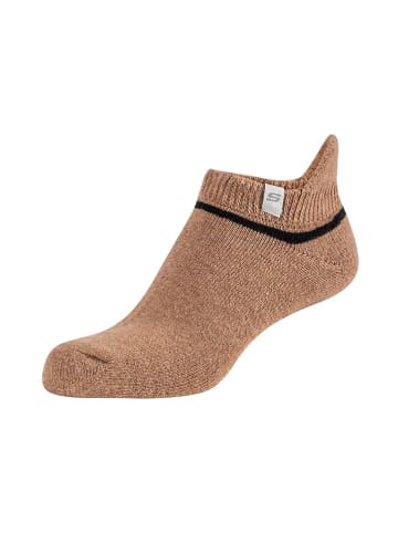 Skechers 2er-Set: Socken in Beige/ Hellbraun