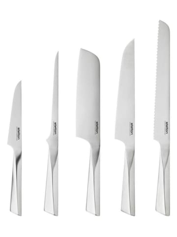 Stelton Brotmesser ''Trigono'' in Silber - (L)38,5 cm