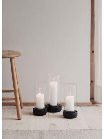 Stelton Windlicht zwart - (H)24,5 x Ø 11,5 cm