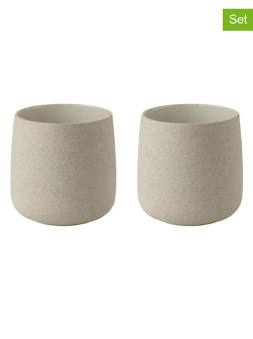 Stelton 2er-Set: Becher ''Emma'' in Beige/ Grau - 220 ml