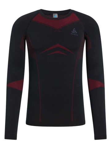 Odlo Funktionsunterhemd "Fundamentals" in Schwarz/ Rot