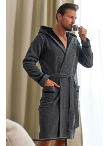 Doctor Nap Szlafrok w kolorze antracytowym