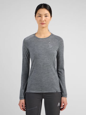 Odlo Woll-Funktionsshirt "Ascent Merino 200" in Grau
