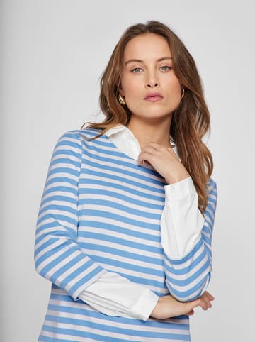Vila Kleid in Weiß/ Hellblau