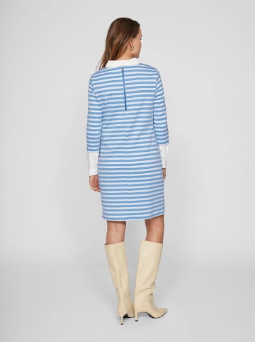 Vila Kleid in Weiß/ Hellblau