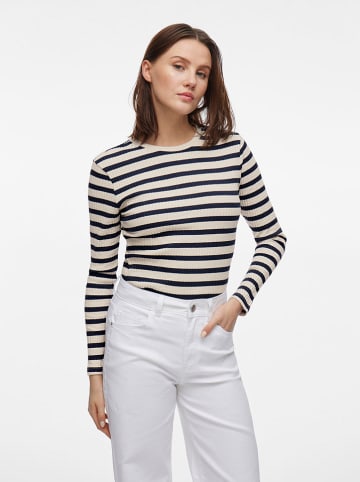 Vila Longsleeve in Schwarz/ Creme