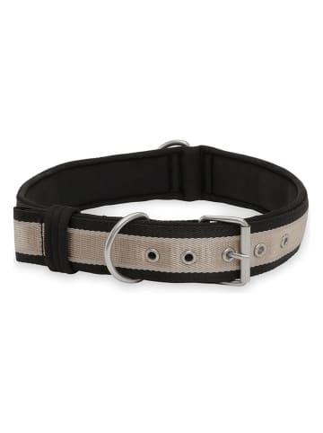 VOV & VUF Hondenhalsband zwart/crème