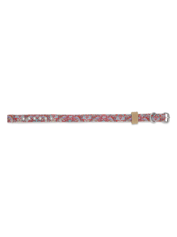 VOV & VUF Hundehalsband in Rot/ Bunt