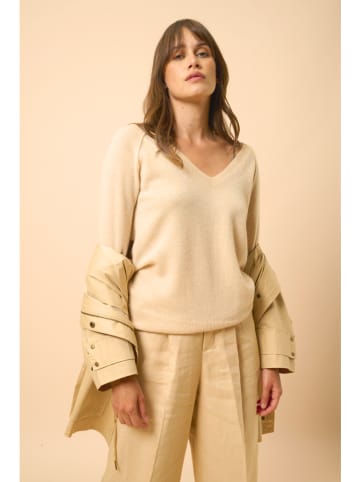 Just Cashmere Kasjmieren trui "Phoebe" beige