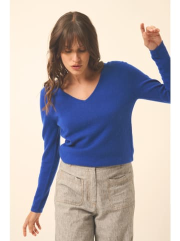 Just Cashmere Kaschmir-Pullover "Joan" in Blau