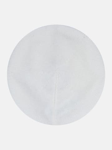 Just Cashmere Kaszmirowa czapka "Paris" w kolorze białym