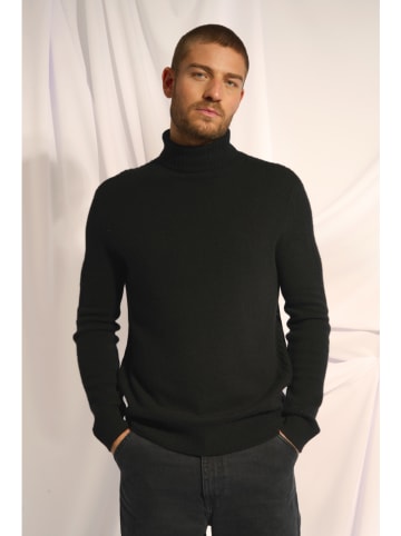 Just Cashmere Kasjmieren coltrui "Noi" zwart