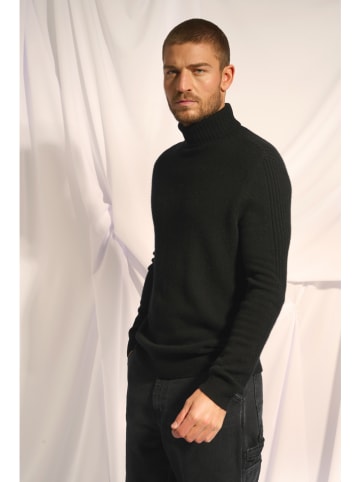 Just Cashmere Kasjmieren coltrui "Noi" zwart