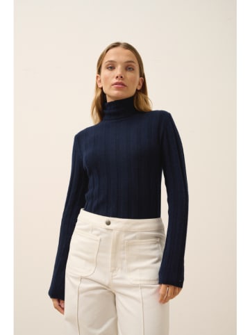 Just Cashmere Kaschmir-Rollkragenpullover "Serelith" in Dunkelblau