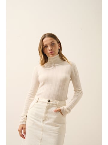 Just Cashmere Kaschmir-Rollkragenpullover "Serelith" in Creme