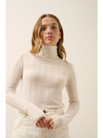 Just Cashmere Kasjmieren coltrui "Serelith" crème