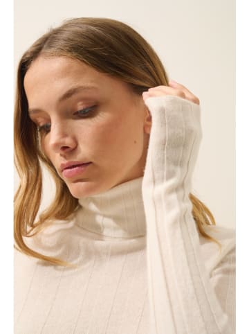 Just Cashmere Kasjmieren coltrui "Serelith" crème