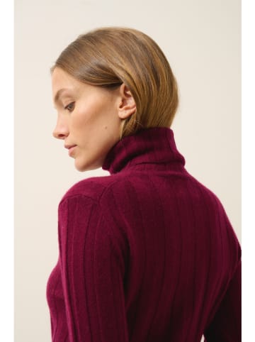 Just Cashmere Kasjmieren coltrui "Serelith" bordeaux