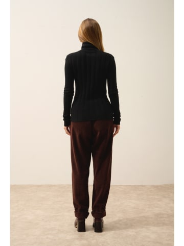 Just Cashmere Kaschmir-Rollkragenpullover "Serelith" in Schwarz