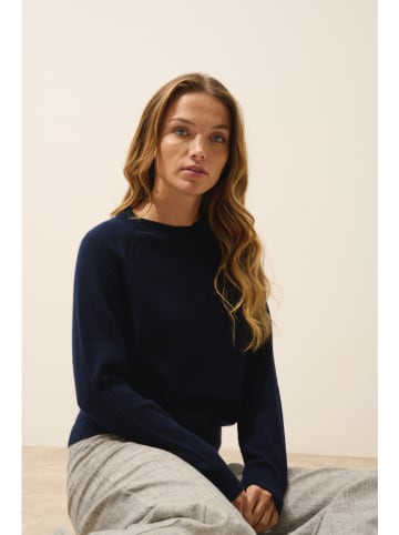 Just Cashmere Kasjmieren trui "Norena" donkerblauw