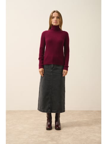 Just Cashmere Kaschmir-Rollkragenpullover "Miraya" in Bordeaux