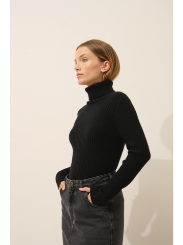 Just Cashmere Kaschmir-Rollkragenpullover "Miraya" in Schwarz