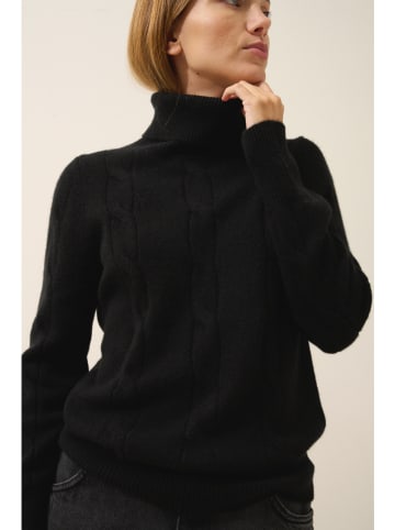 Just Cashmere Kaschmir-Rollkragenpullover "Estelle" in Schwarz