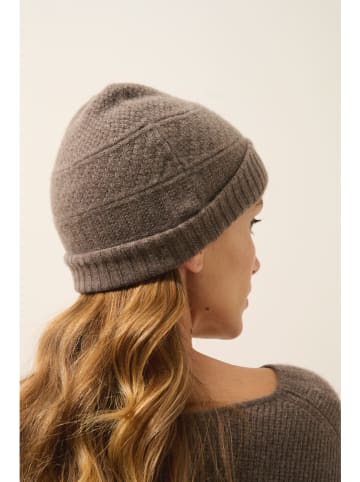 Just Cashmere Kasjmieren muts "Ember" taupe