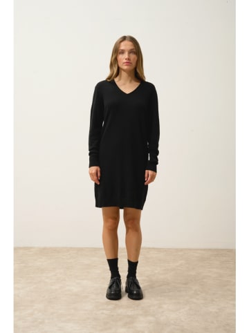 Just Cashmere Kasjmieren jurk "Mileya" zwart