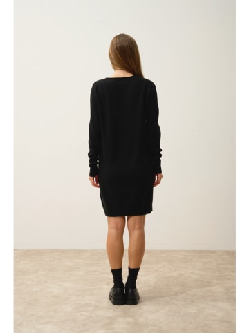 Just Cashmere Kasjmieren jurk "Mileya" zwart