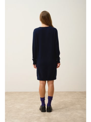 Just Cashmere Kaschmir-Kleid "Mileya" in Dunkelblau