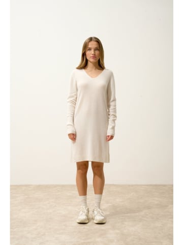Just Cashmere Kasjmieren jurk "Mileya" crème