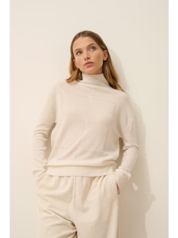 Just Cashmere Kaschmir-Rollkragenpullover "Loralia" in Creme