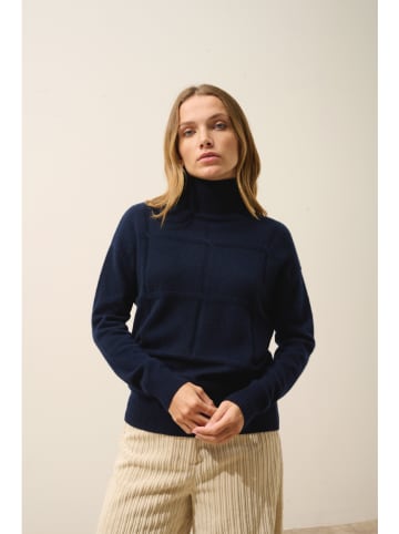Just Cashmere Kaszmirowy golf "Loralia" w kolorze granatowym