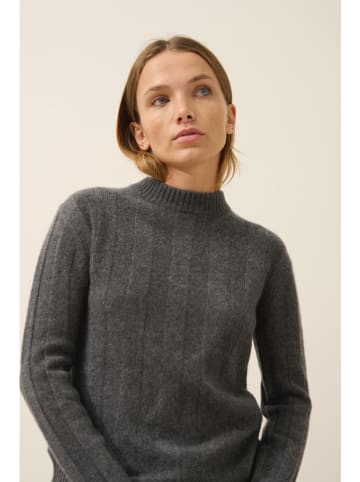 Just Cashmere Kasjmieren trui "Calindra" grijs