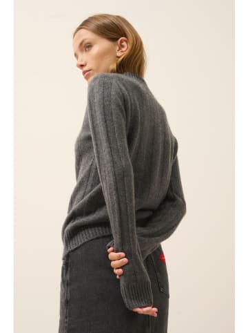 Just Cashmere Kaszmirowy sweter "Calindra" w kolorze szarym